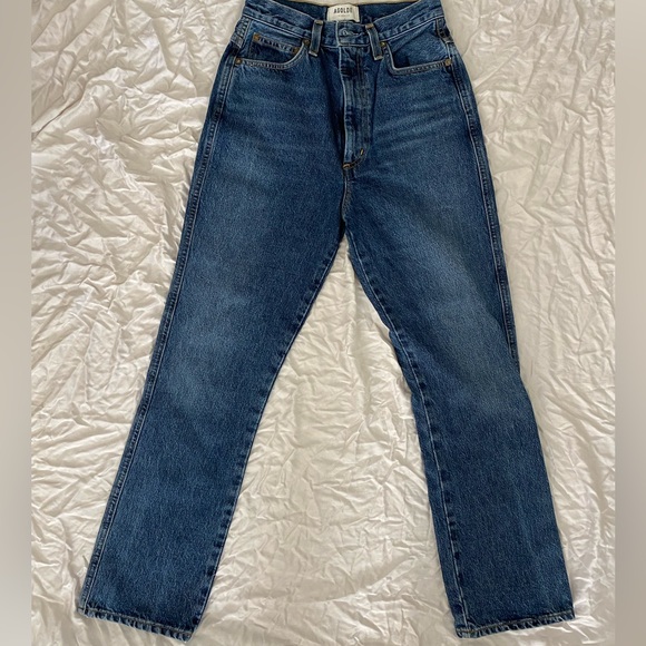 AGOLDE Pinch Waist High Rise Kick Jeans 25 - Picture 4 of 6
